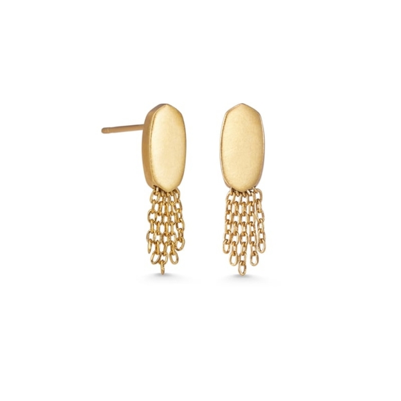 NEW Kendra Scott Deanna Stud Earring in Gold - Picture 2 of 8